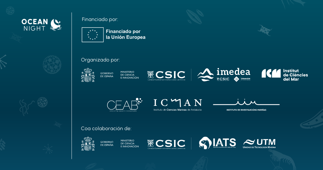 Organizadores, colaboradores e financiadores da Ocean night